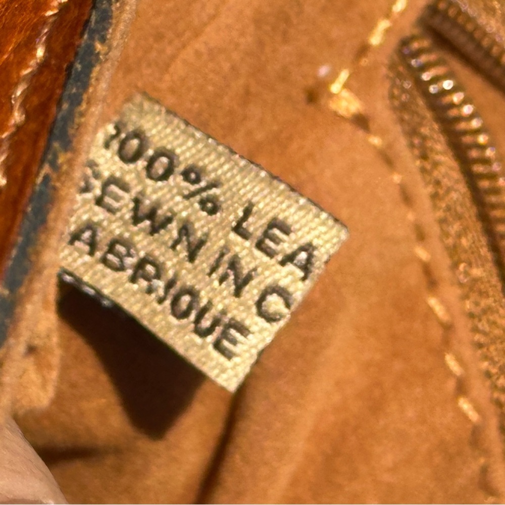Tooled Leather Crossbody Bag - Tan - Picture 6 of 15